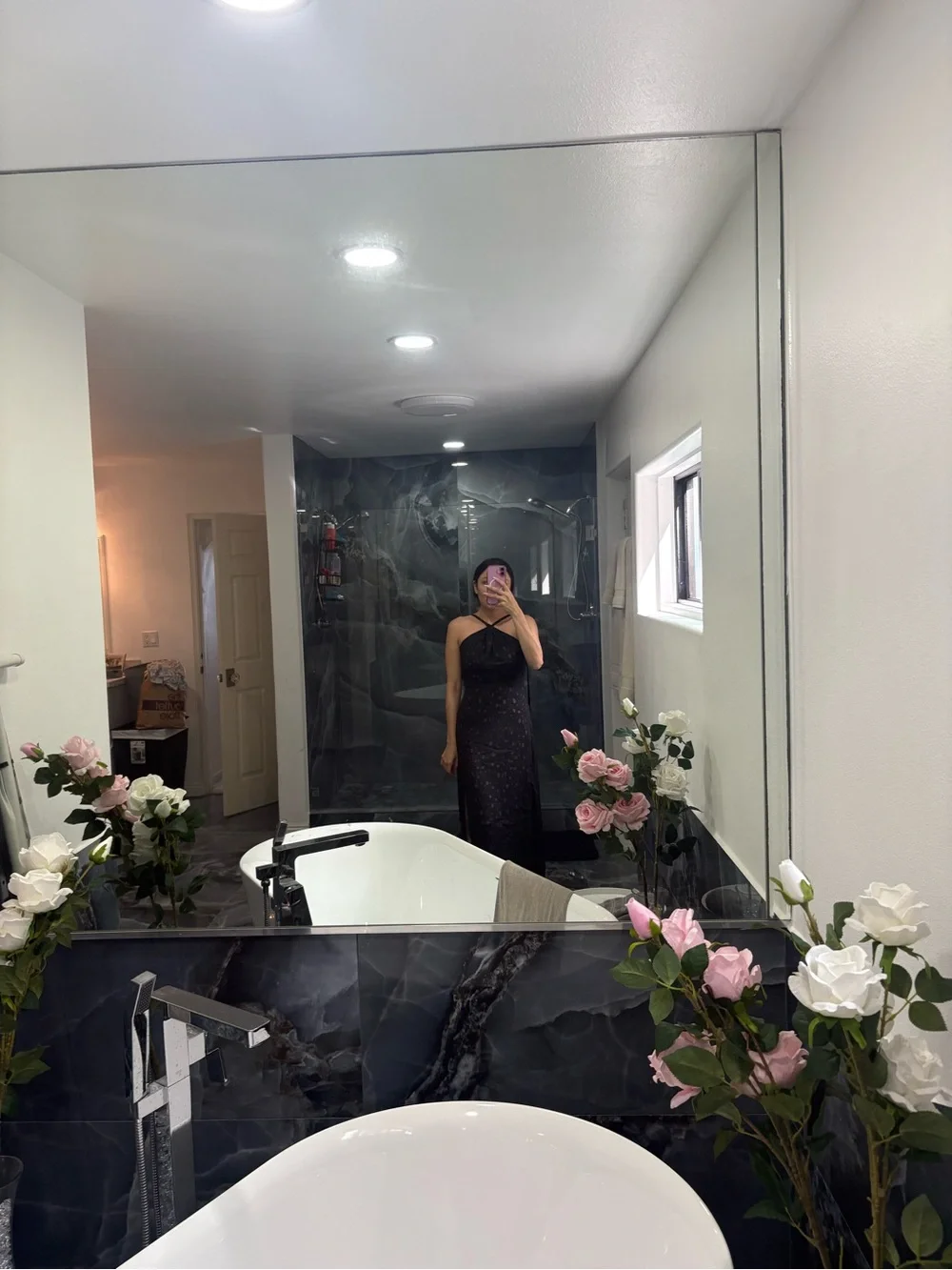 BCBGMaxAzria Strappy Maxi Slip Dress